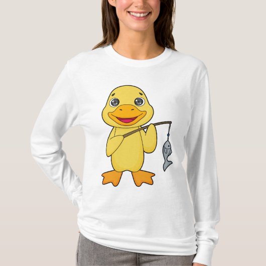 T-shirt Canard de pêche de canard (Devant)