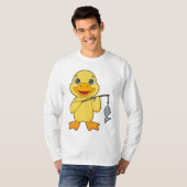 T-shirt Canard de pêche de canard (Devant entier)