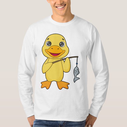 T-shirt Canard de pêche de canard (Devant)