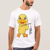 T-shirt Canard de pêche de canard (Devant)