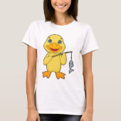 T-shirt Canard de pêche de canard (Devant)