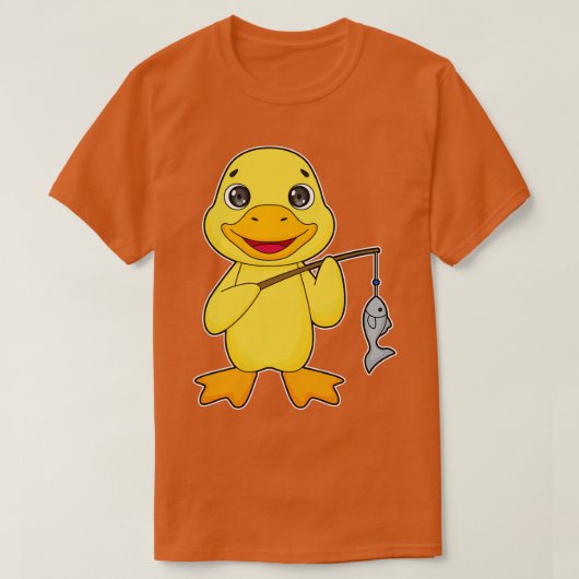 T-shirt Canard de pêche de canard (Design devant)