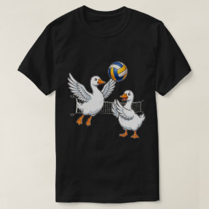 T-shirt Canard de volley-ball drôle et mignon pour hommes