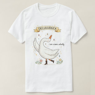 T-shirt Canard Deluluduck drôle Cygne Mignon Canard Bottes