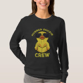 T-shirt Canard d'équipage en caoutchouc jaune rétro cool a (Devant)