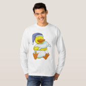 T-shirt Canard dormant avec casquette (Devant entier)
