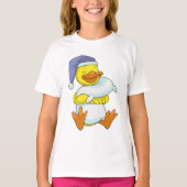 T-shirt Canard dormant avec casquette (Devant)