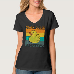 T-shirt Canard Duck Sayings Caoutchouc Canard Quack Canard