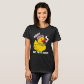 T-shirt Canard en caoutchouc Bling Canard Queue Premier Ca (Devant entier)