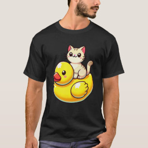 T-shirt Canard en caoutchouc chat mignon