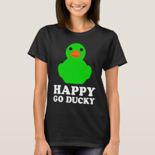T-shirt Canard en caoutchouc cool Amoureux Ducky chanceux 