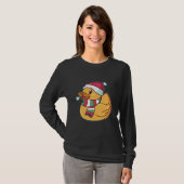 T-shirt Canard en caoutchouc de Noël (Devant entier)