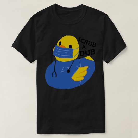 T-shirt Canard en caoutchouc en étrier (Design devant)