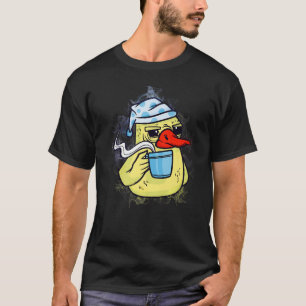 T-shirt Canard en caoutchouc endormi éclaboussure d'eau ca