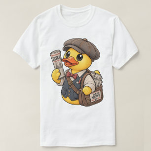 T-shirt Canard en caoutchouc garçon livreur de journaux Éd