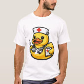 T-shirt Canard en Caoutchouc Infirmière (Devant)