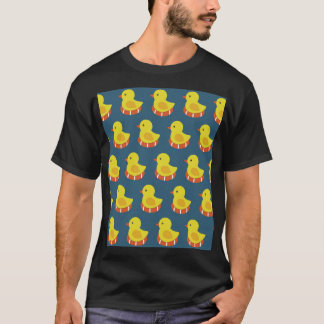 T-shirt Canard en caoutchouc jaune, mignon, motif sans sou