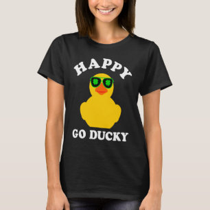 T-shirt Canard en caoutchouc Lunettes de soleil Happy Go D