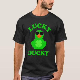 T-shirt Canard en caoutchouc Lunettes de soleil quatre feu