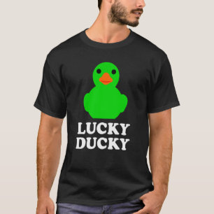 T-shirt Canard en caoutchouc mignon Canard chanceux Coin C