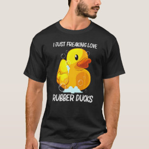 T-shirt Canard en caoutchouc mignon pour hommes femmes enf