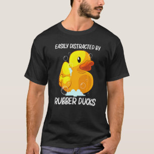 T-shirt Canard en Caoutchouc Mignon Pour Hommes Femmes Enf