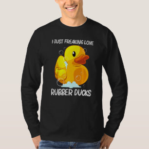 T-shirt Canard en caoutchouc mignon pour hommes femmes enf