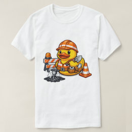 T-shirt Canard en caoutchouc ouvrier routier
