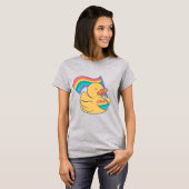 T-shirt Canard en caoutchouc Rainbow (Devant entier)
