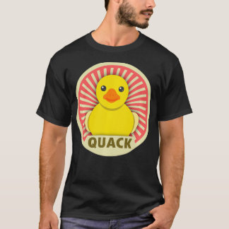 T-shirt Canard en caoutchouc rétro et Vintage Quack Ducky 