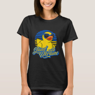 T-shirt Canard en caoutchouc Support Ukraine Drapeau ukrai