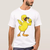 T-shirt Canard en chanteur avec microphone (Devant)
