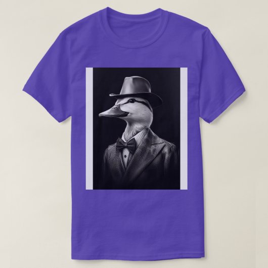 T-shirt Canard en costume et Casquette (Design devant)