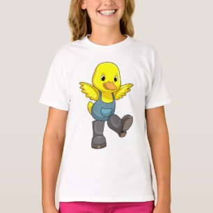 T-shirt Canard en fermier avec des bottes