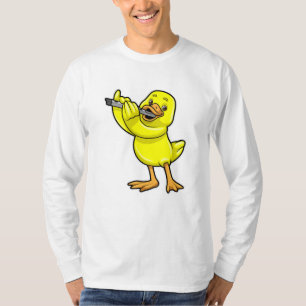 T-shirt Canard en musique avec Flûte