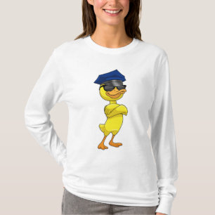 T-shirt Canard en tant qu'officier de police avec casquett