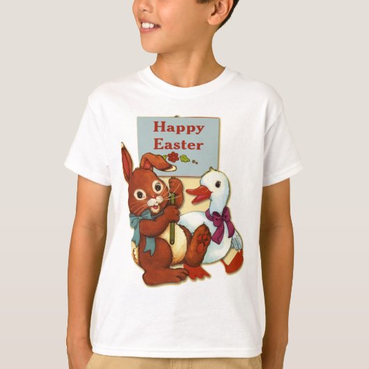 T-shirt Canard et lapin Pâques (Devant)