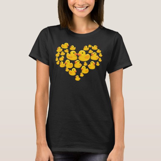 T-shirt Canard Funny Caoutchouc Hommes Femmes Cool Canards (Devant)