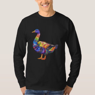 T-shirt Canard géométrique coloré