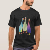 T-shirt Canard Indien Runner Canard T dix enfants  (Devant)