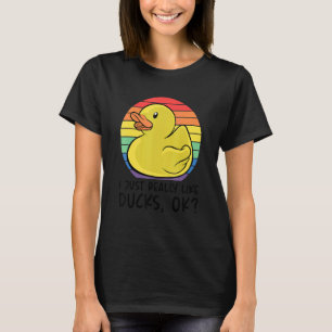 T-shirt Canard J'Aime Vraiment Les Canards Ok 7