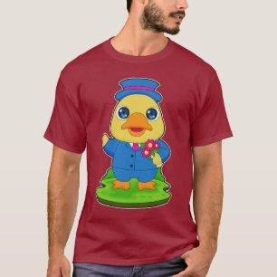 T-shirt Canard Marié Bouquet de fleurs Mariage