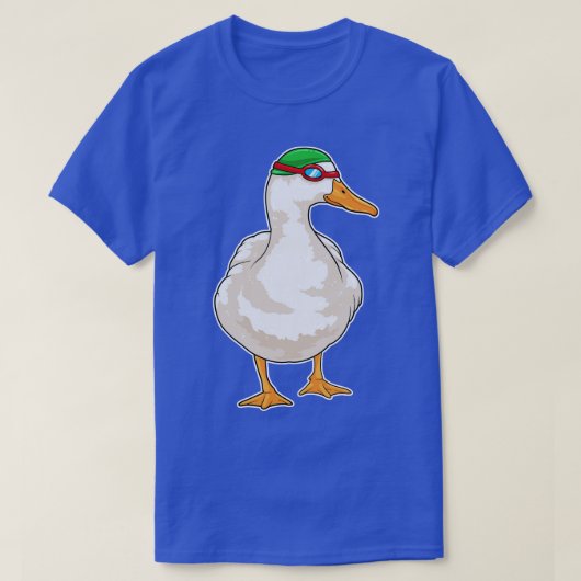 T-shirt Canard nager lunettes de natation (Design devant)