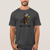 T-shirt Canard noir américain Drake Dead Duck - Chasse T C (Devant)