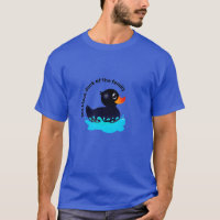 Canard noir en caoutchouc - "canard noir de la fam