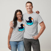 T-shirt Canard noir en caoutchouc - 'canard noir de la fam (Unisexe)