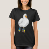 T-shirt Canard Patinage en ligne Patins à rouleaux (Devant)