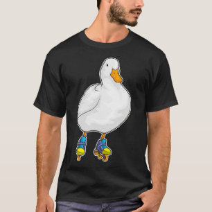 T-shirt Canard Patinage en ligne Patins à rouleaux 1