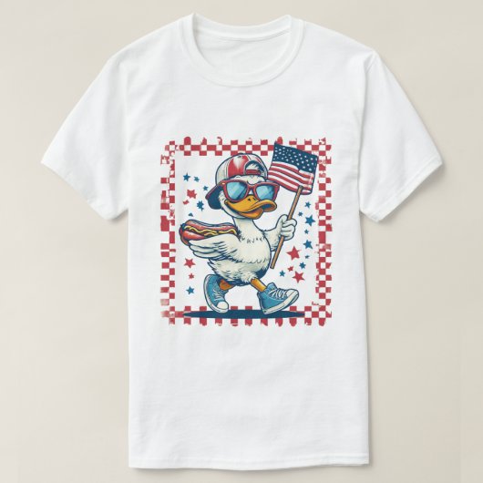 T-shirt Canard Patriotique (Design devant)