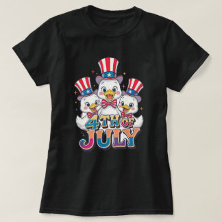 T-shirt Canard Patriotique 4 Juillet 2026